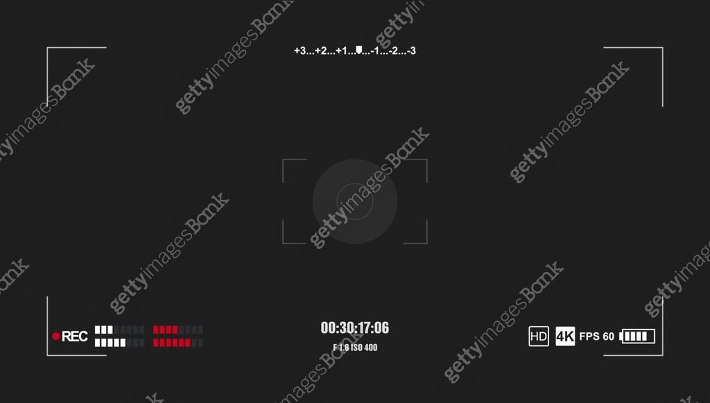 Camera Effect Visual Interface Camera Recording Interface HUD Overlay for Video Production 이미지 ...