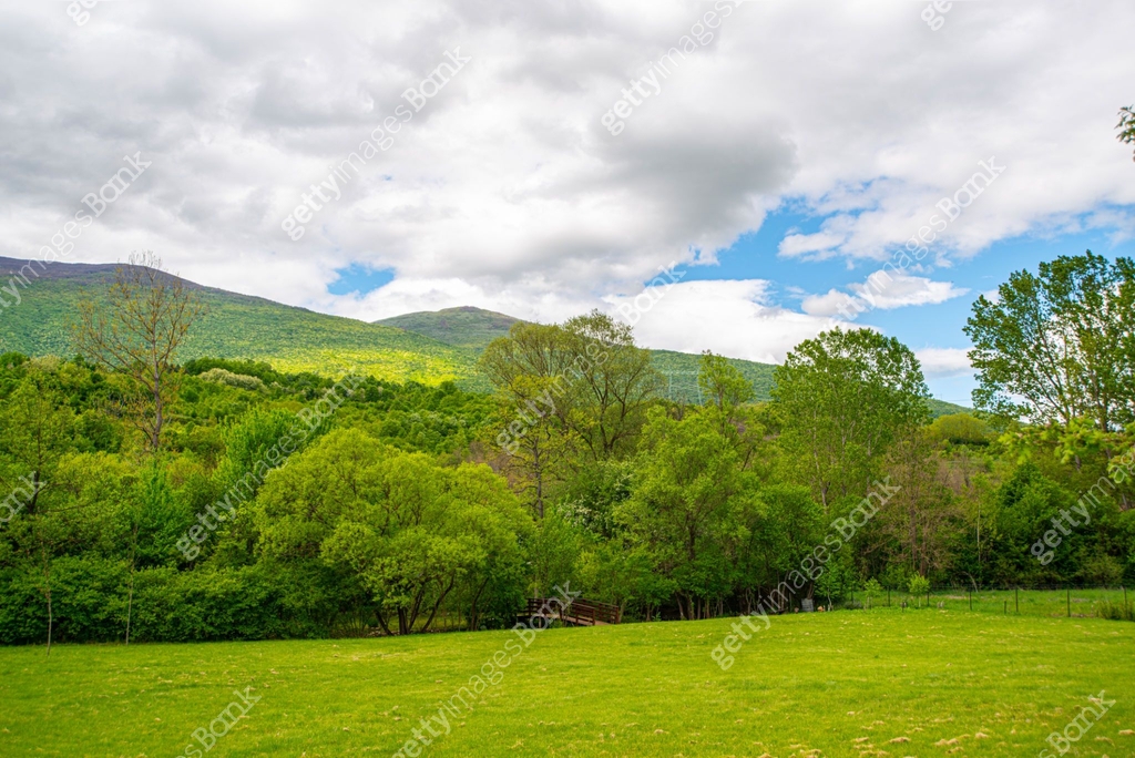 Beautiful spring green mountain landscapes, the awakening of nature 이미지 ...