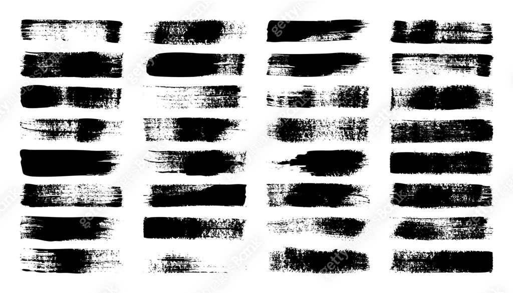 Underline Texture Grunge brush strokes, lines, ink smudges, hand-drawn scribble shapes ...