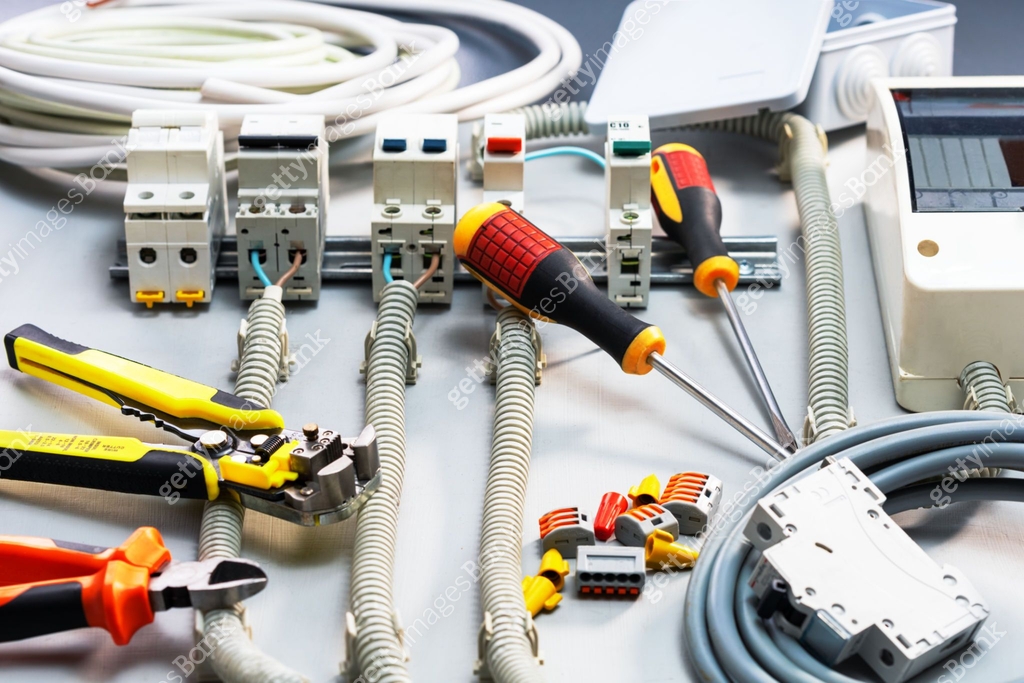 Electrical Rig Electrical equipment and tools for repair, maintenance electrical panel ...