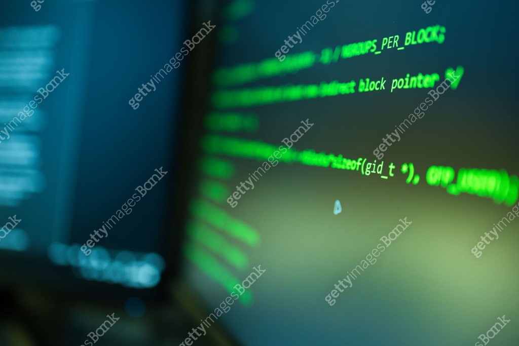 Close-Up of Dual Monitors with Green Code – Cybersecurity & Hacking ...