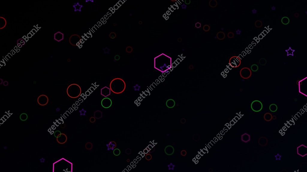 Colorful Particles Animation Colorful ball particle moving animation motion graphics - 4K Stok photo ...