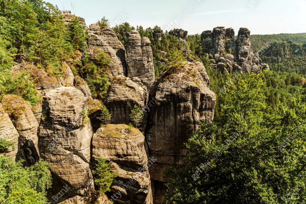 Germany Sightseeing Rocks Beautiful views and natural landscapes with rocks from the Saxon ...