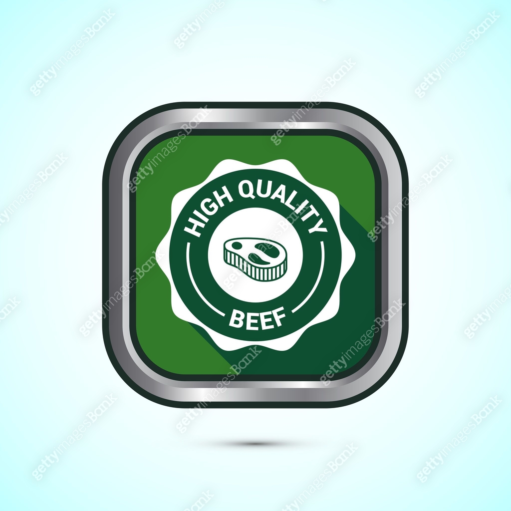 High quality beef icon design illustration, High quality beef meat ...