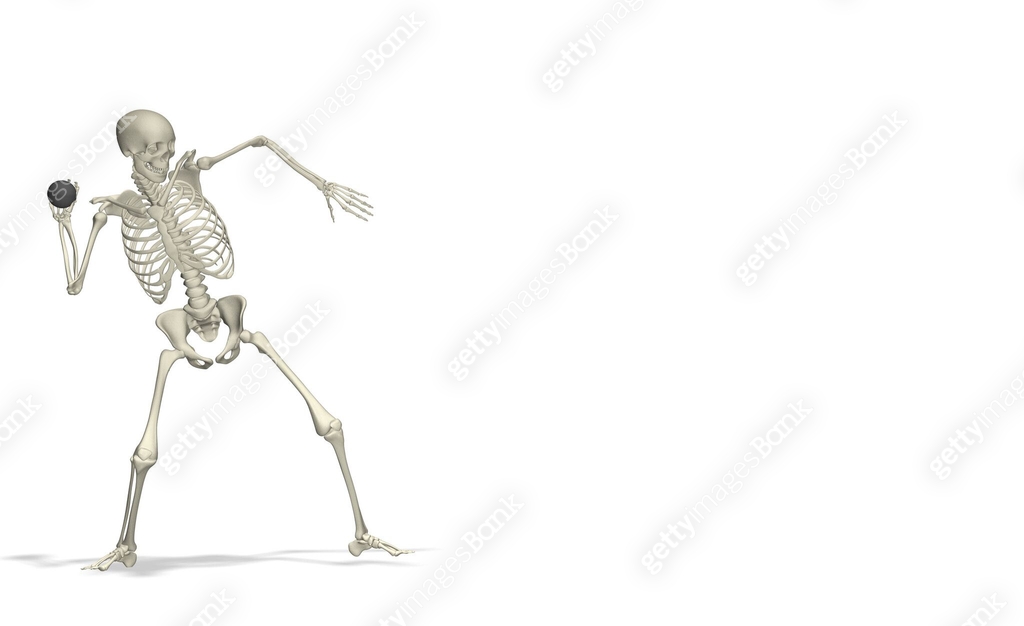 Human skeleton throwing a discus 이미지 (56372381) 일러스트, 무료 일러스트 - 게티이미지뱅크