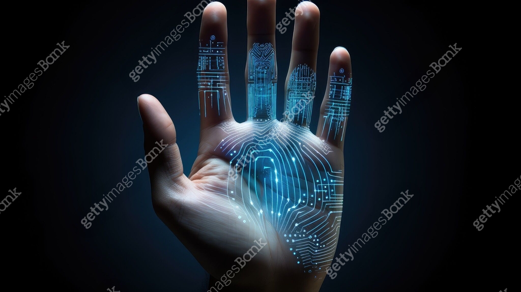 biometric hand technology 이미지 (a13602687) 일러스트, 무료 일러스트 - 게티이미지뱅크