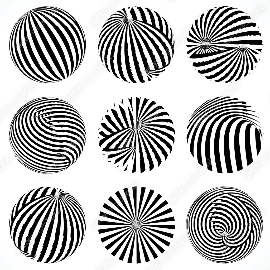 abstract black and white round style stripe shape background 이미지 ...