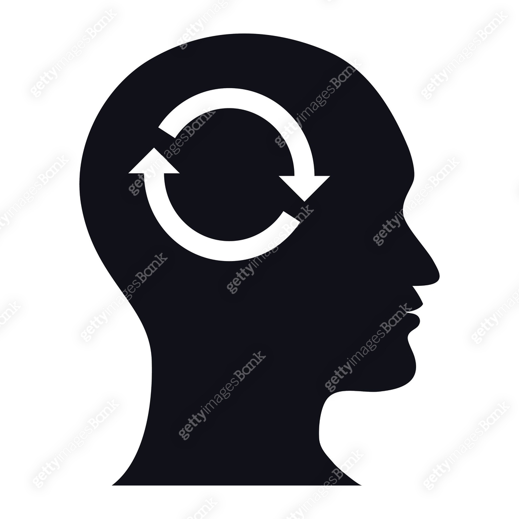 Human head silhouette loading - VECTOR 이미지 (471749430) 일러스트, 무료 일러스트 ...