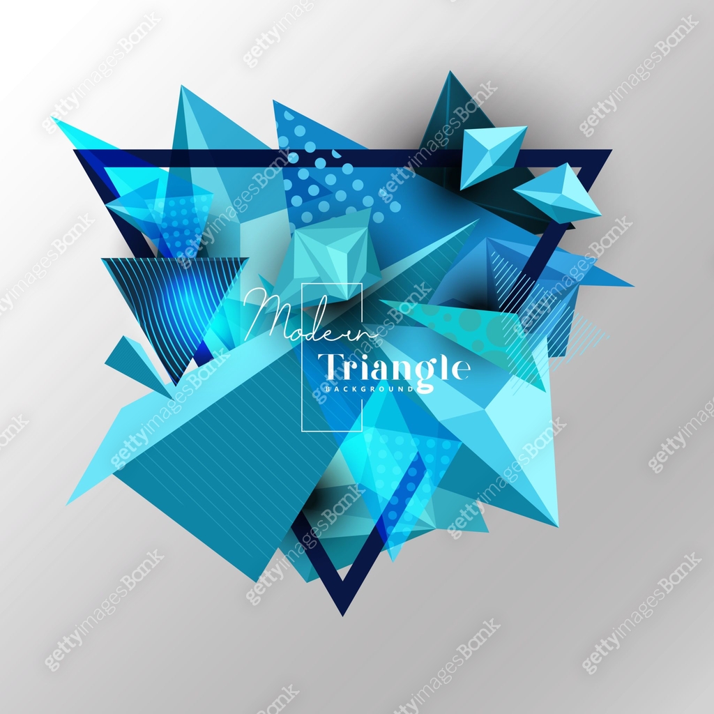 Poly Blue Low poly modeling style blue colored for layout design 이미지 (1298923204 ...