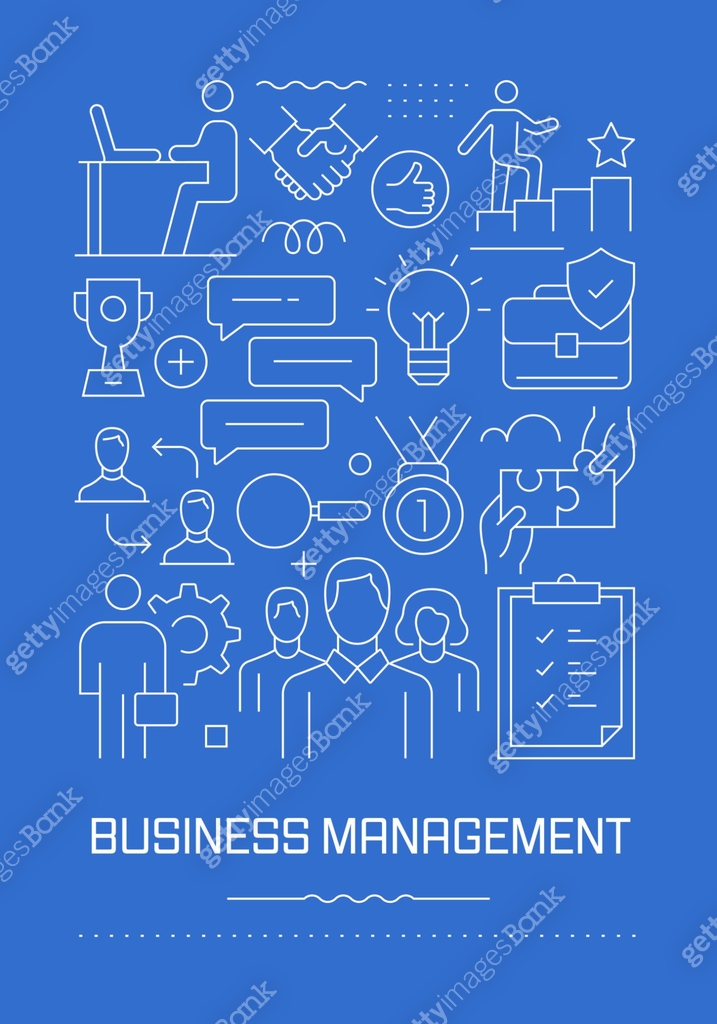 Business Management Related Modern Line Design Brochure, Poster, Flyer ...