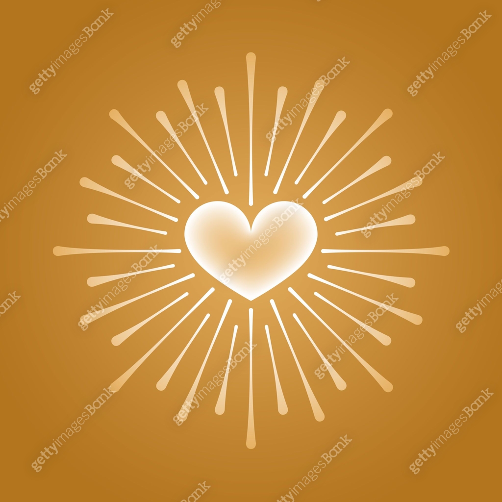Heart with rays 이미지 (2193164743) 일러스트, 무료 일러스트 - 게티이미지뱅크