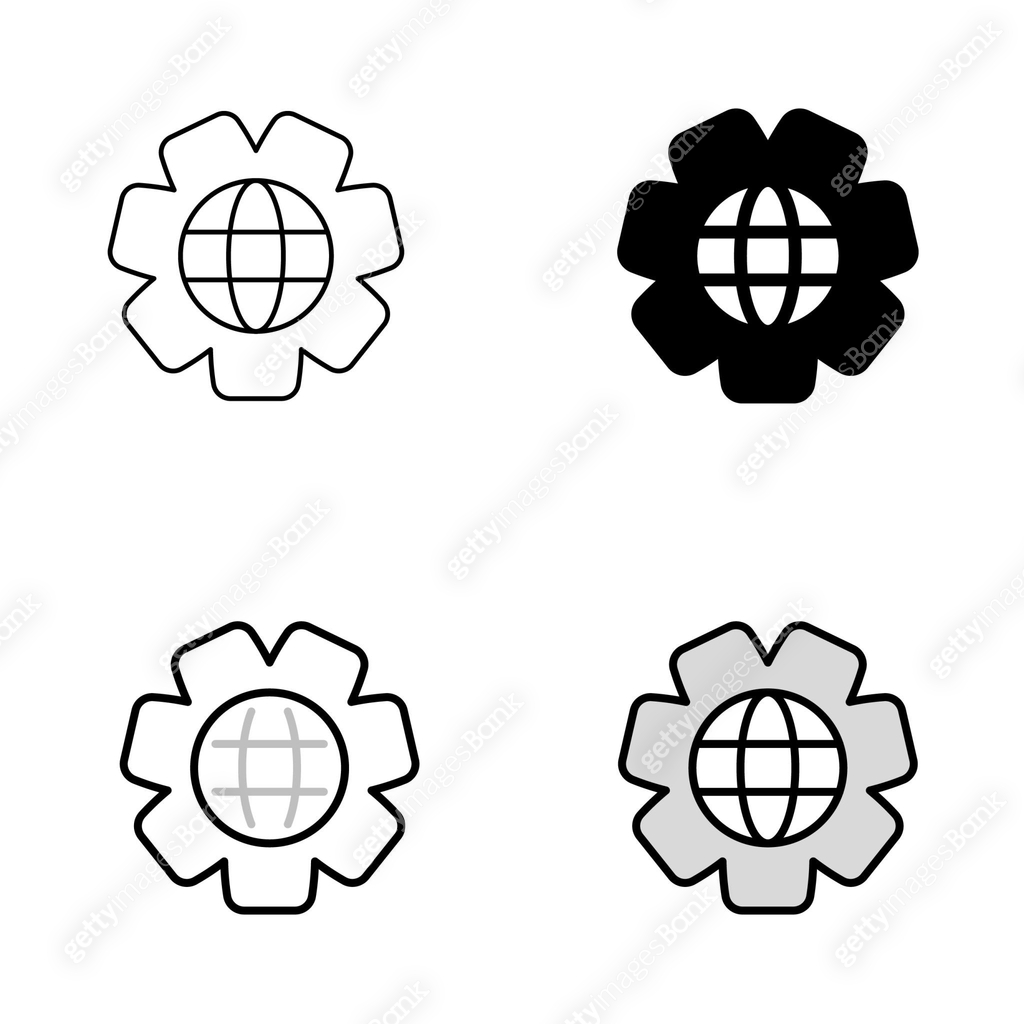 Productivity Universal Icon Design in Four Styles with Editable Stroke ...