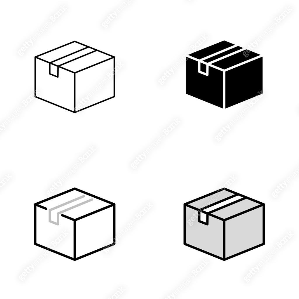 Package Universal Icon Design in Four Styles with Editable Stroke. Line ...