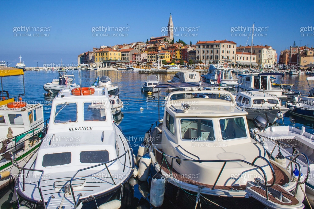 Knapić Rovinj colorful town of Rovinj in Croatia 이미지 (1248689461) - 게티이미지뱅크