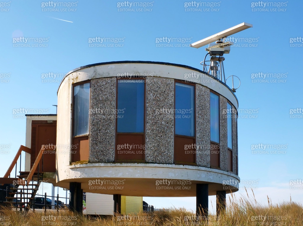 the coastal radar station in Fleetwood Lancashire, a 1960s concrete ...