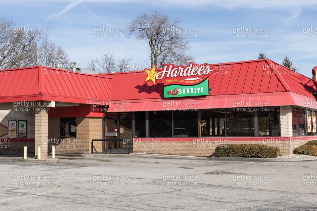 Hardee's fast food restaurant location. Hardee's is operated by CKE and ...