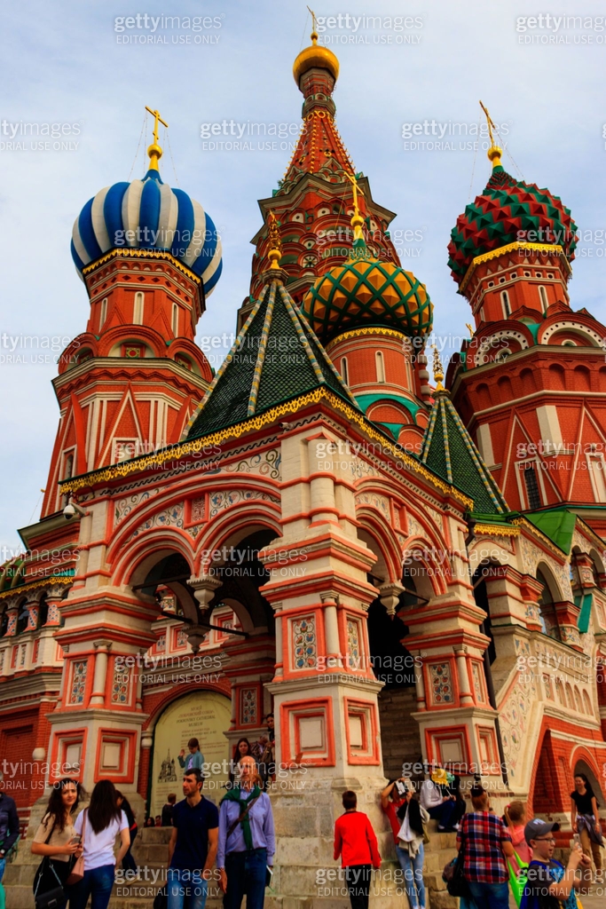 St. Basil's Cathedral on Red Square in Moscow, Russia 이미지 (2191656277 ...