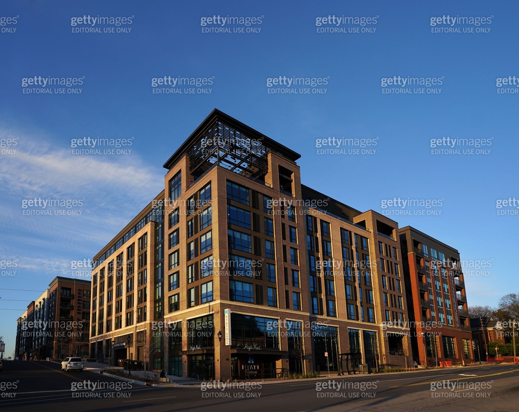 The Hyatt House Hotel and High Rail rooftop bar at Seaboard Station in ...