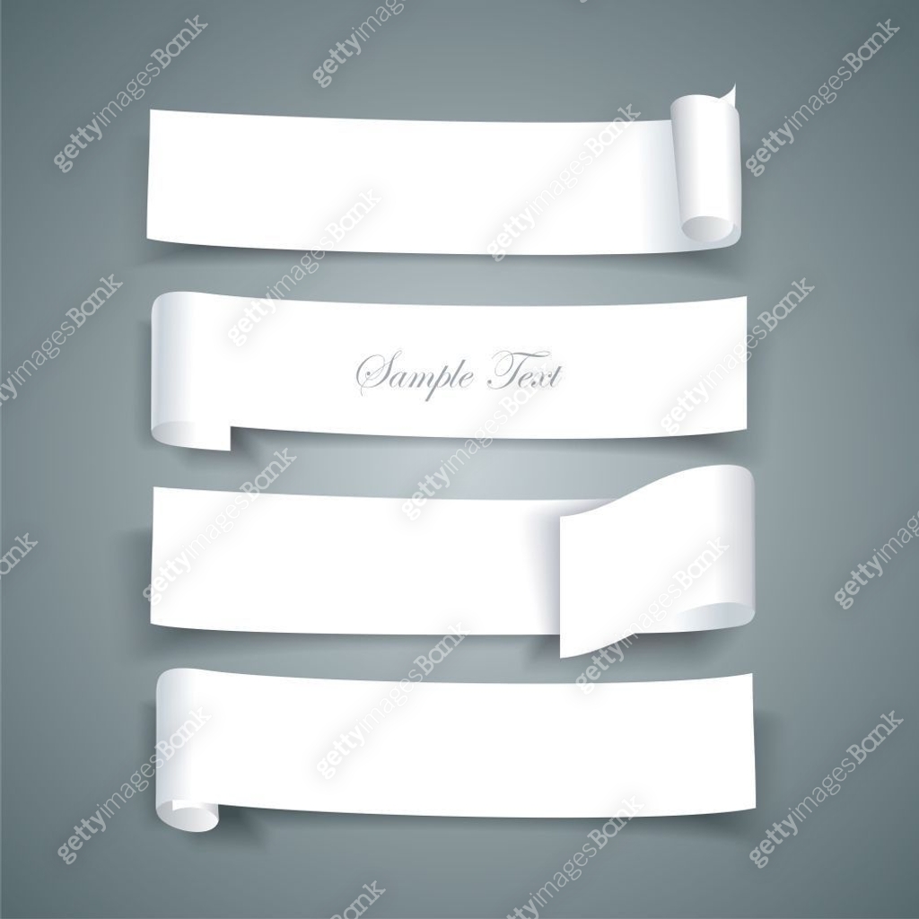 White paper roll ripped design collections, vector banners, pape 이미지 ...