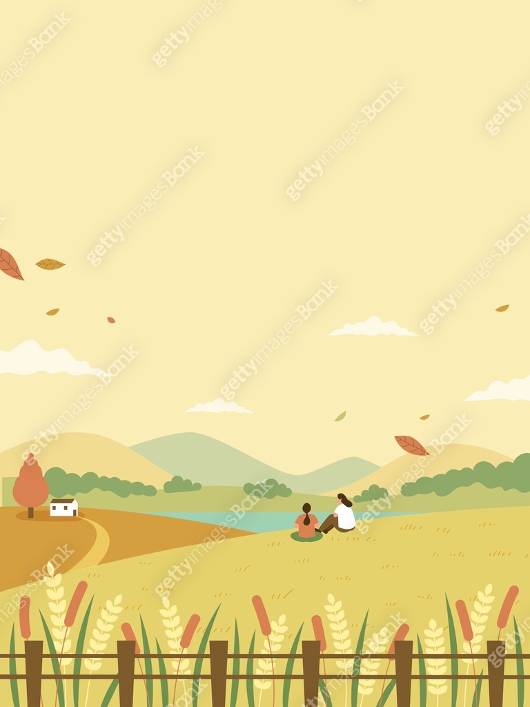 가을, 단풍잎, 단풍나무, 풍경 (컨셉), 감성, 낙엽, 언덕 이미지 (jv14380521) 일러스트, 무료 일러스트 - 게티이미지뱅크