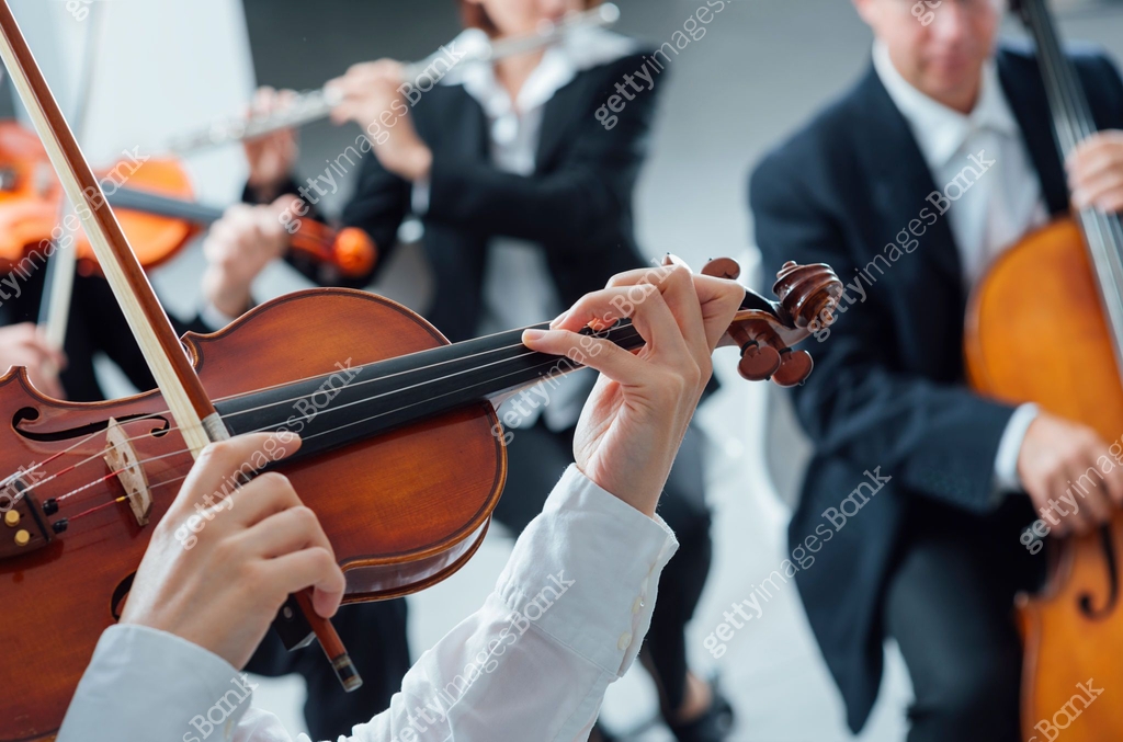 String Section Sample Classical orchestra string section performing 이미지 (588575004) - 게티이미지뱅크