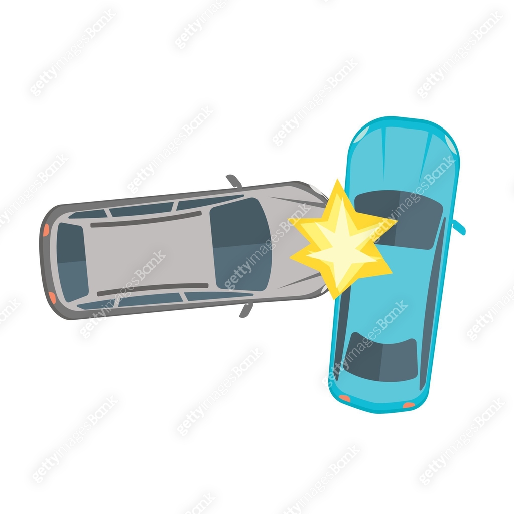 Cartoon Car Crash Road Accident. Vector 이미지 (656575816) 일러스트, 무료 일러스트 ...