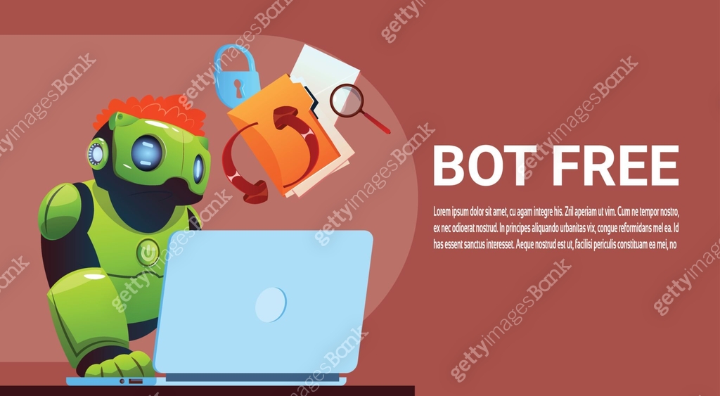 Bot Computer Center Chat Bot Using Laptop Computer, Robot Virtual Assistance Of Website Or ...
