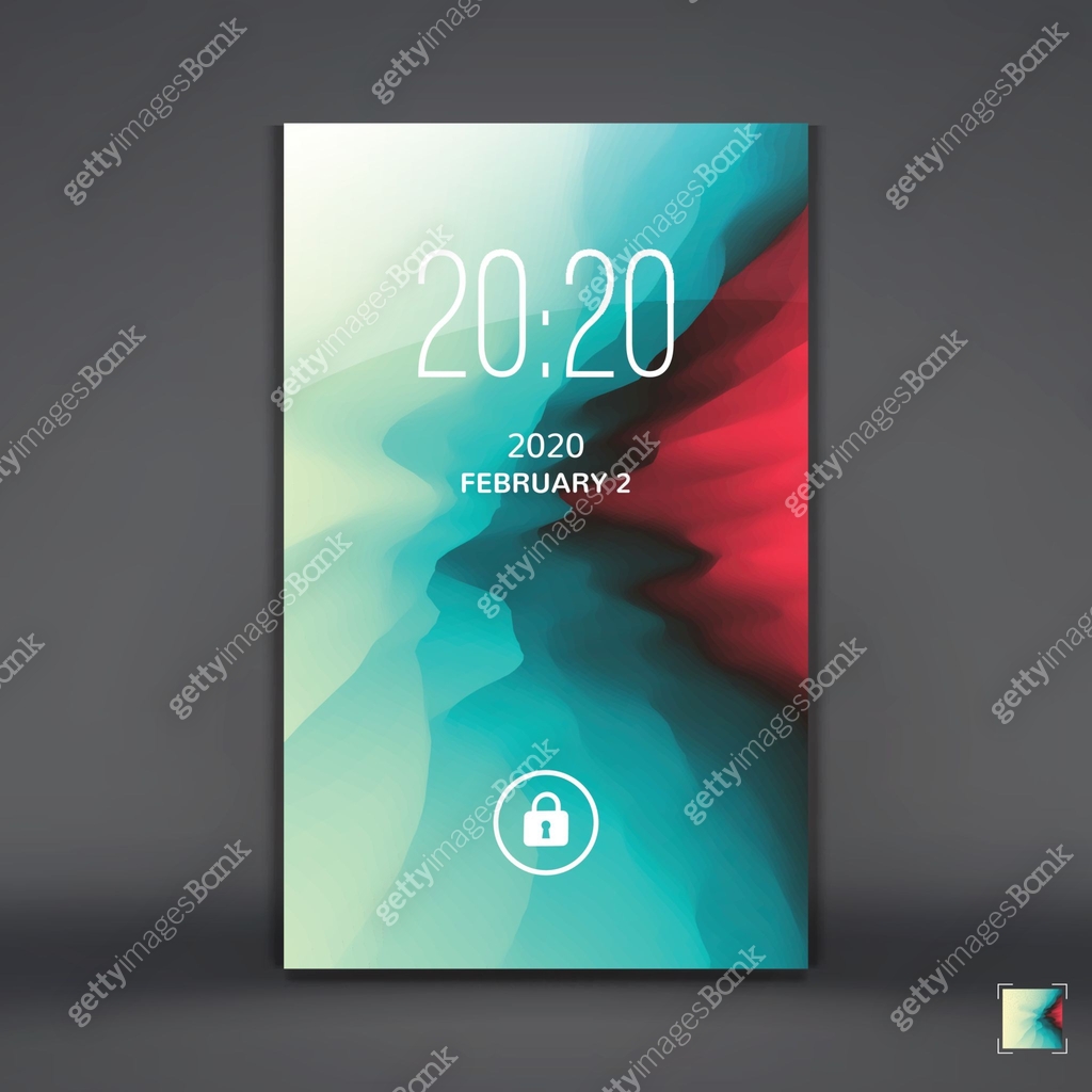 Modern Lock Screen for Mobile Apps. Vector Illustration. 이미지 (811987852 ...