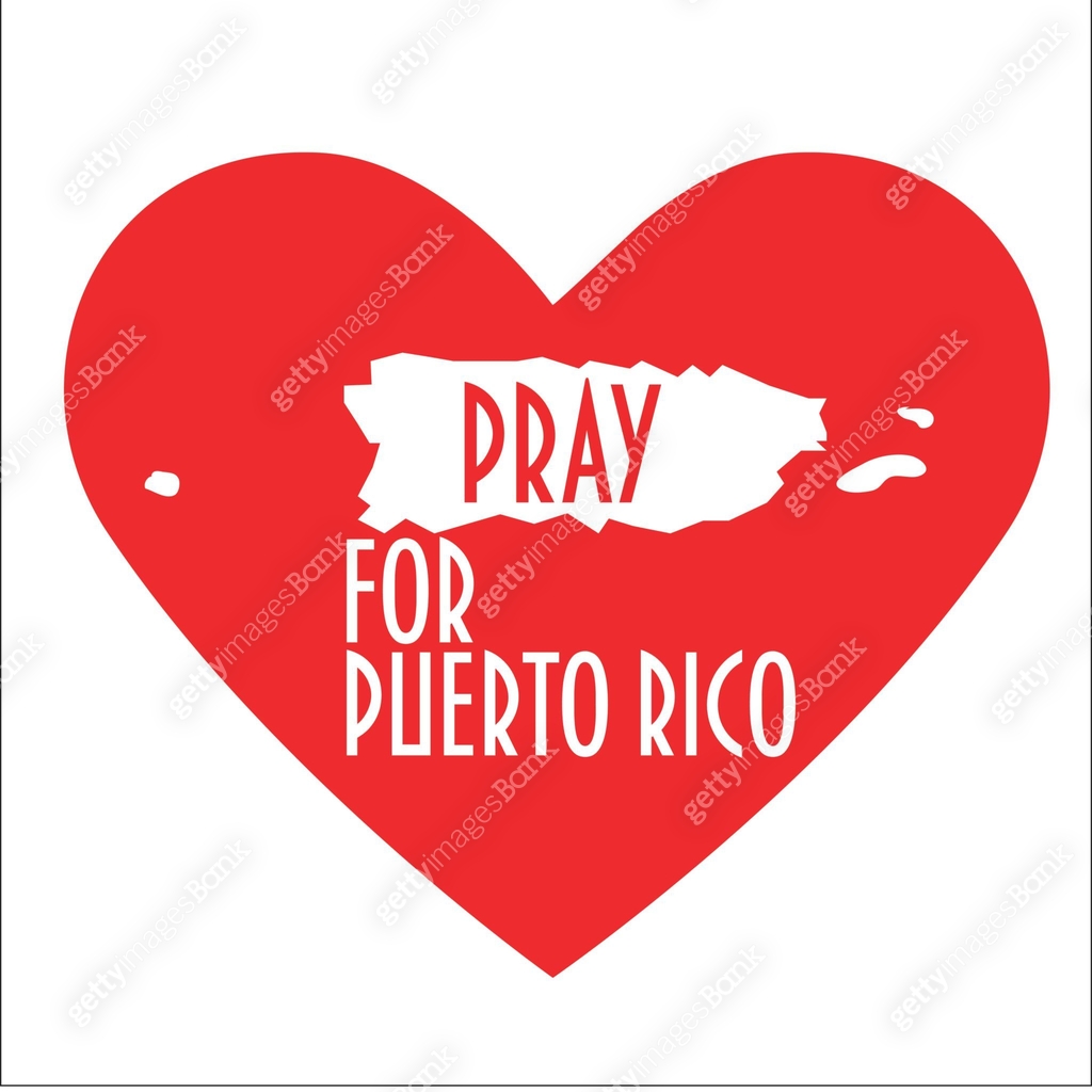 Puerto Rico Support Pray for Puerto Rico Vector Illustration. Great as donate, relief or ...