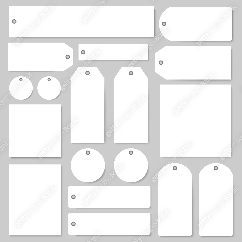 Vector tags and labels with empty copy space set 이미지 (841787682) 일러스트 ...