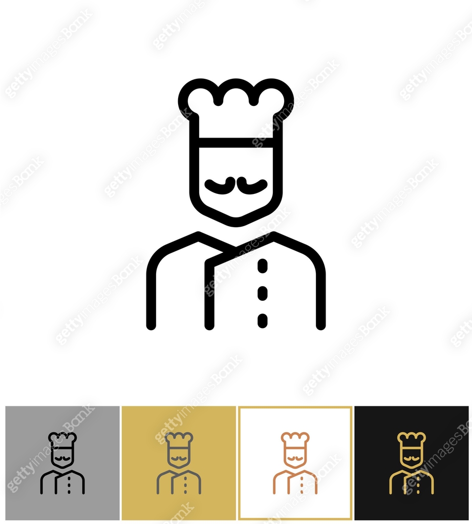 Chef icon, restaurant kitchen cook sign 이미지 (936387500) 일러스트, 무료 일러스트 ...