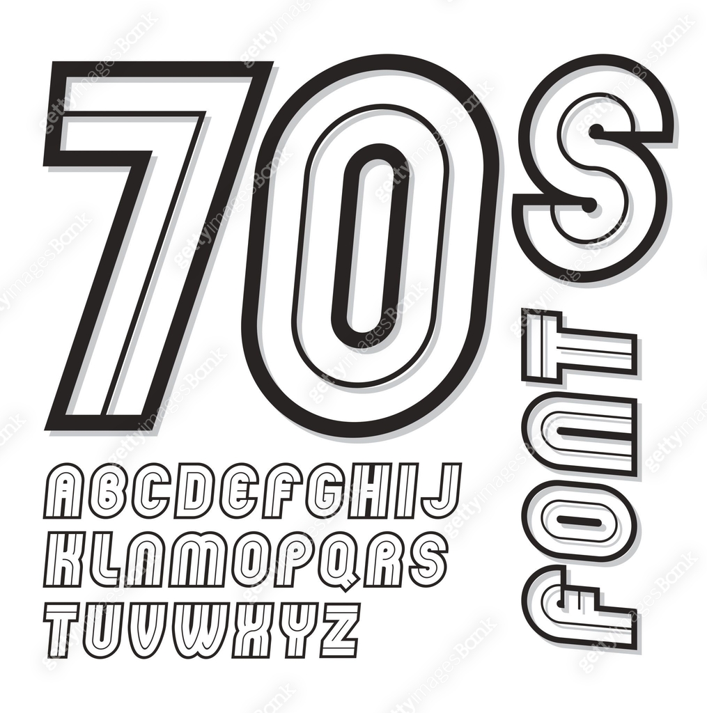 Vector vintage creative script, cool alphabet letters set, can be used ...