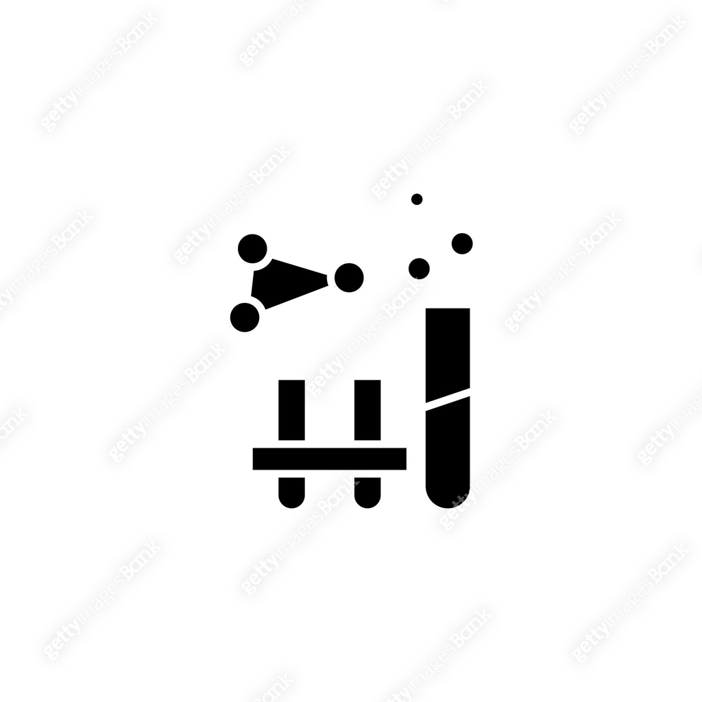 Laboratory tests black icon concept. Laboratory tests flat vector ...