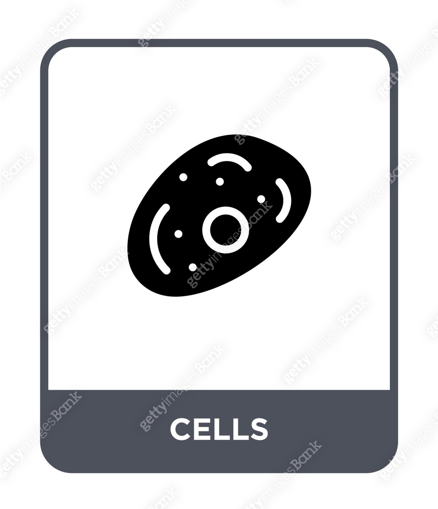 cells icon vector on white background, cells trendy filled icons from ...