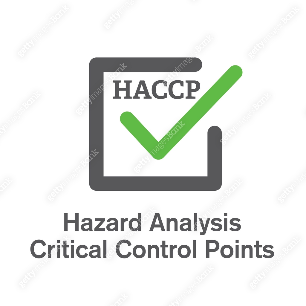 HACCP - Hazard Analysis Critical Control Points icon with award or ...