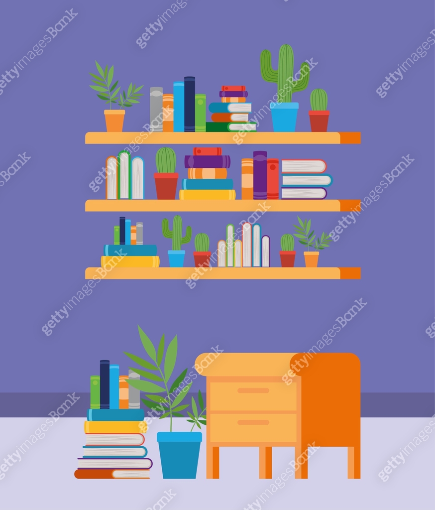 Room. Book Note Home study room with books design 이미지 (1155305395) - 게티이미지뱅크