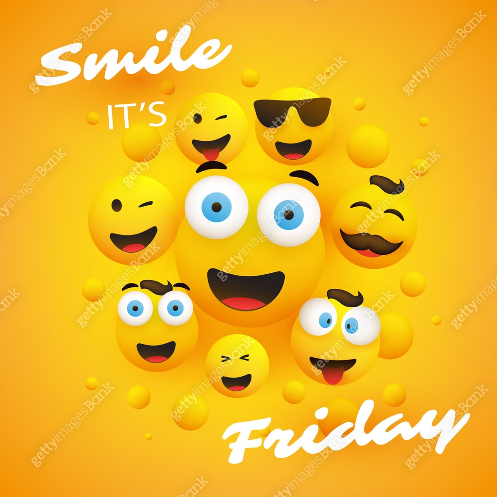 Smle Weekend Image Smile! It's Friday - Weekend's Coming Concept with Smilies 이미지 ...