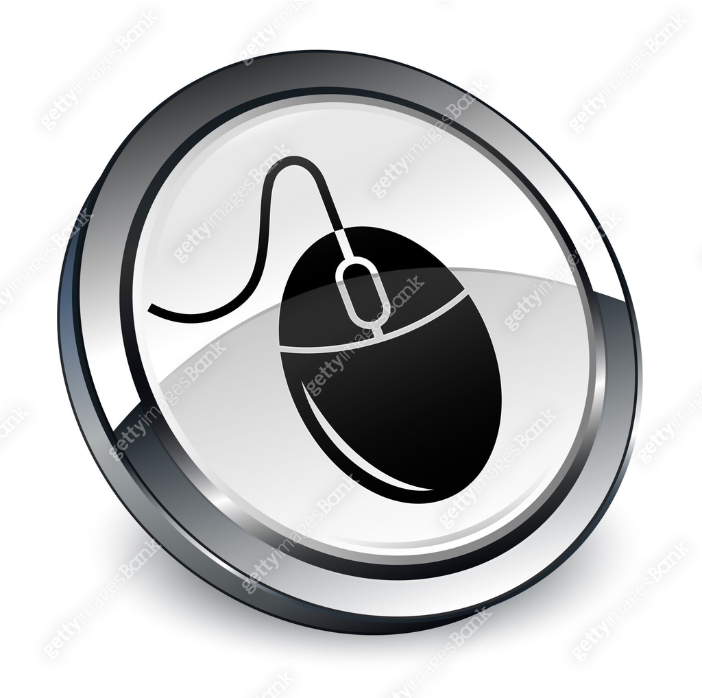 Mouse icon 3d white round button 이미지 (1165713274) 일러스트, 무료 일러스트, 아이콘 ...