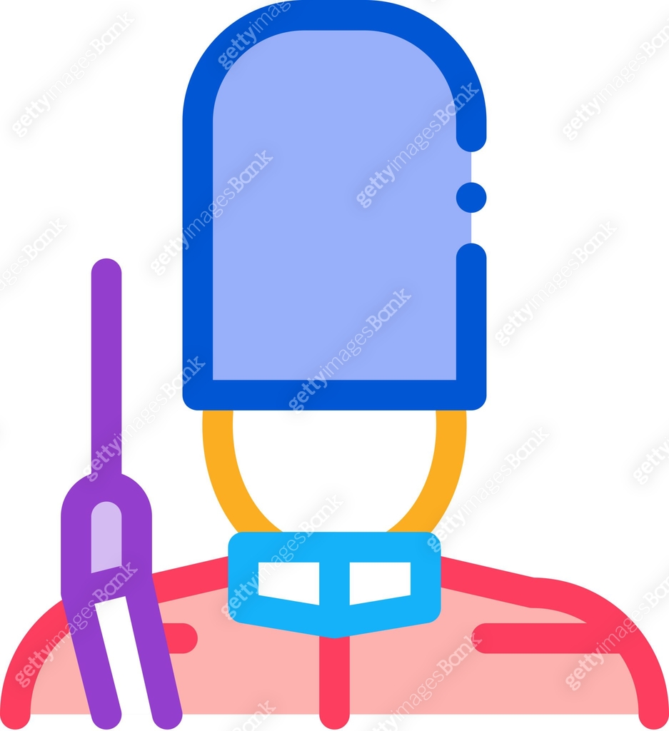 royal guard icon vector outline illustration 이미지 (1216098109) 일러스트, 무료 ...