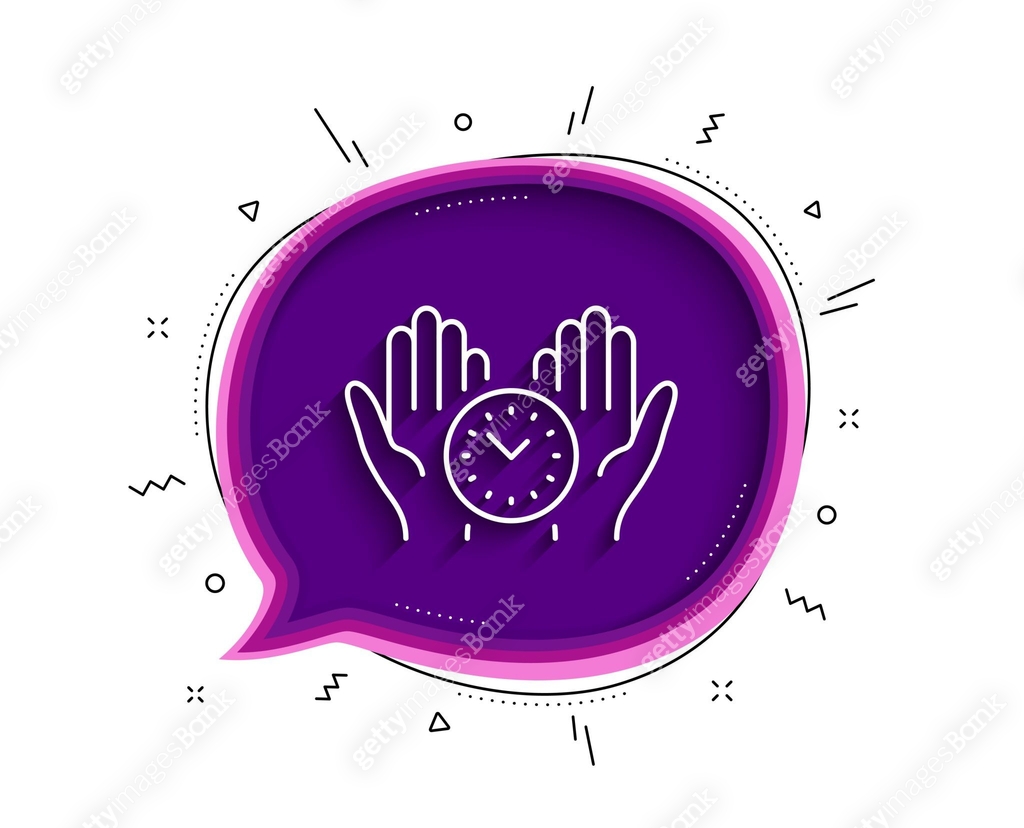 Safe time line icon. Clock sign. Office management. Vector 이미지 ...