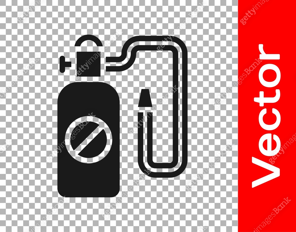 Black Pressure sprayer for extermination of insects icon isolated on ...