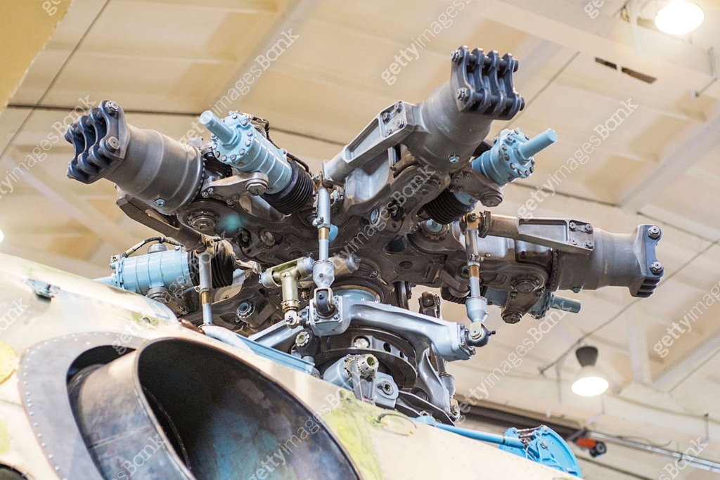Helicopter Main Rotor Blade Rack Military helicopter rotor blade detail close up. Military helicopter ...