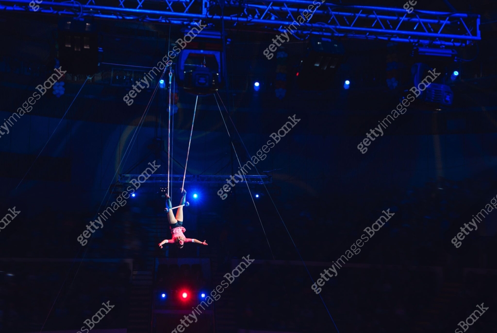 Acrobatics Rods Girl's aerial professional acrobatics in the Circus. 이미지 (1266652581 ...