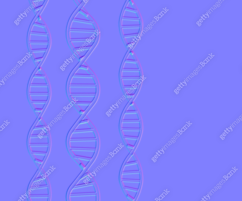 Normal Dna Normal map of DNA molecules structure. Science and Technology concept ...