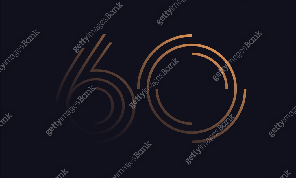 60 Number Lettering Number sixty / 60 vector font alphabet. 이미지 (1263878759) 일러스트, 무료 일러스트 ...
