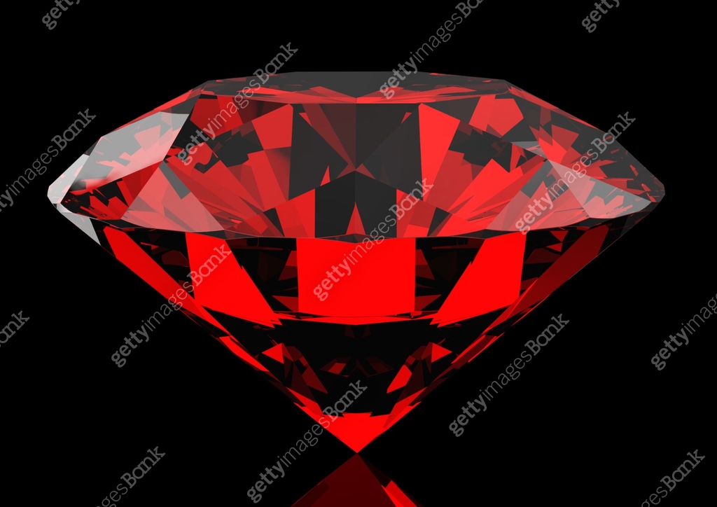 Realistic red ruby close-up. 3d illustration 이미지 (1269494336) - 게티이미지뱅크