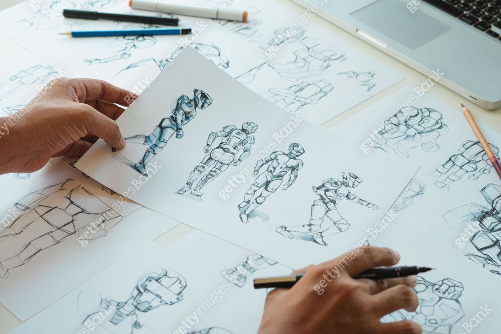 Animator designer Development designing drawing sketching development ...