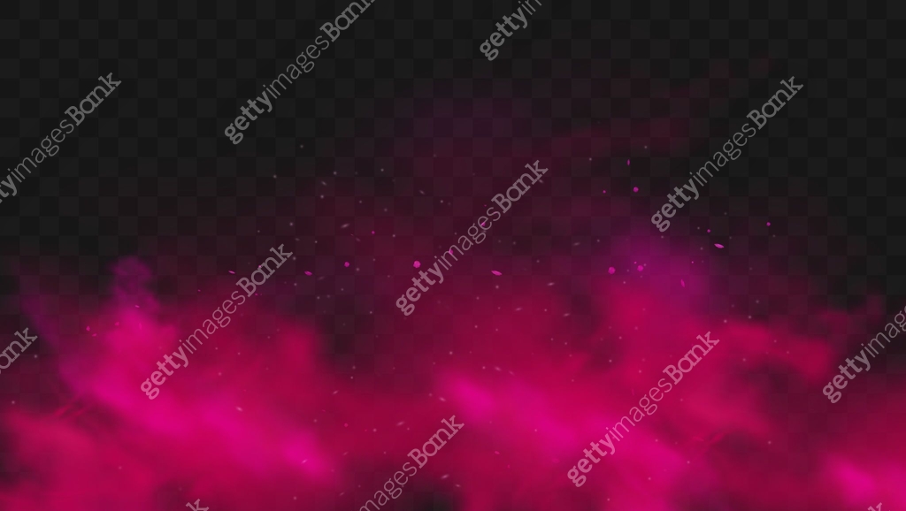 Exploding Red Mist Background Red smoke or fog color isolated on transparent dark background ...