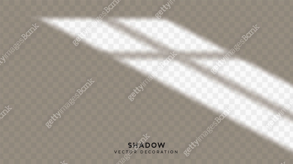 Shadow overlay. Effect light transparent shadow. Realistic creating ...
