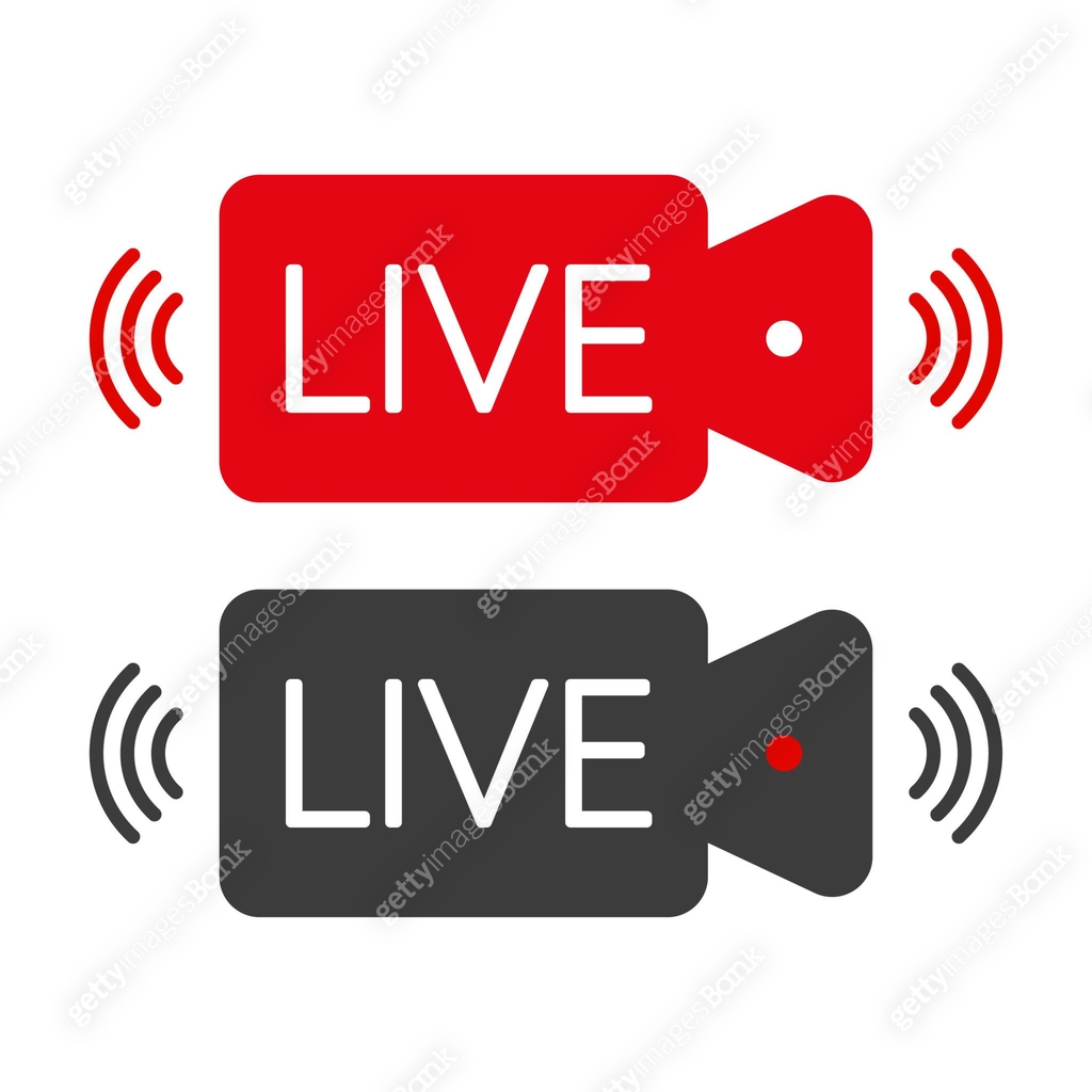 Live icon, great design for any purposes. Live stream sign. Digital ...